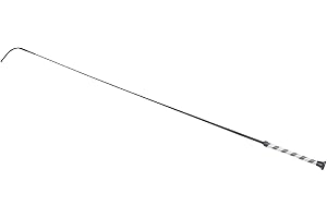 Jauarta Horse Whip, 43.3in Long Carbon Fibre Equestrian Whip with Anti Slip Handle, for Training and Daily Riding