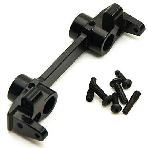 MOHERO Aluminum Front Plate Bumper Mount for Axial 1/10 SCX10 RC Crawler Car Type B (Black)