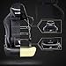 UOMAX Gaming Chair, Massage Gamer Chair with footrest, Reclining Racing Chair for Adults, Ergonomic Racing Computer Gaming Chair for Teens Black