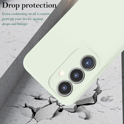 BEENTRYS Funda con Cuerda para Samsung Galaxy A25 5G Funda,Líquida Silicona Niñas Mujeres Suave TPU Antigolpes Cubierta Prueba Golpes Carcasa con Cordón Ajustable Collar Correa-Blanco