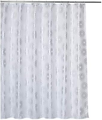 Amazon Com Rama Rose Foiled Printed Shower Curtain With Hooks For