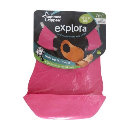 Tommee Tippee Roll'n'Go Bib (Pink)