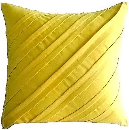 Amazon Com Decorative Yellow Euro Size Pillow Shams 26x26 Inch
