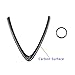 LLKUANG Carbon Fiber Style ABS Plastic Front Grills Decoration Frame Trim for Alfa Romeo Giulia 2017 2018 2019