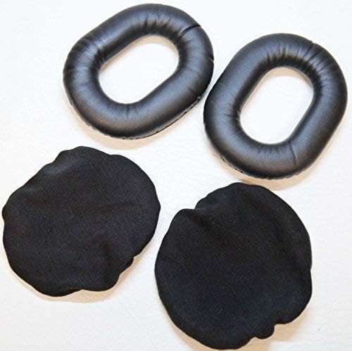 Autodily - Aviation Pilots Headset Memory Foam Earseals plus Cotton Covers to fit H10-13.4 plus others Ear Seals Cups
