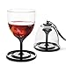 Asobu StackNGo Unbreakable Wine Glasses,Black, Set of 2