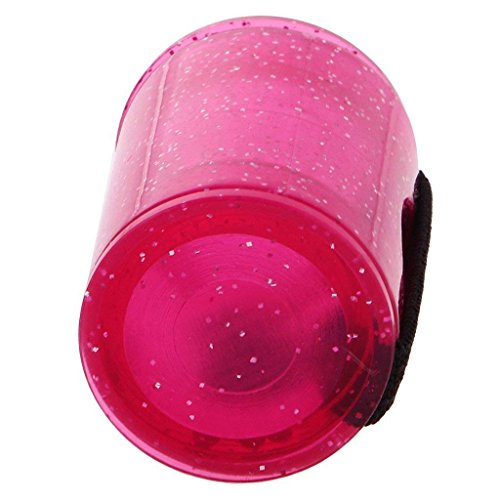 Potelin Guitar Shaker Finger Hammer Rhythm Finger Ring Music Guitar Ukulele Ring Sand Finger Shaker Percussion(Rose)