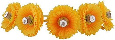 Flower Crown LED Light Up EDC Rave Gear Coachella Hippie Headband - Yellow