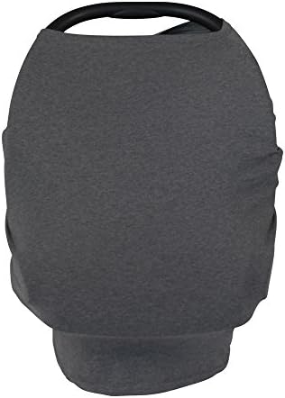 5-in-1 Premium Cotton Breastfeeding Cover Up &amp; Nursing Poncho/Baby Car Seat Covers/ Shopping Cart Cover For Baby/ Universal High Chair Cover, Perfect Baby Shower Gifts for Boys &amp; Girls