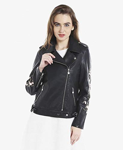 dj & c by fbb floral embroidered biker jacket