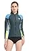 Lemorecn Women’s 1.5mm Wetsuits Jacket Long Sleeve Neoprene Wetsuits Top (2047G14)