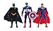 Superheroes The Avengers Batman Superman Iron Man Hulk Thor Captain America Joint Moveable PVC Figure Model Toys 6 Pieces
