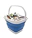 SAMMART 11L (2.9 Gallon) Collapsible Rectangular Handy Bucket (1, Blue)