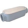 Sigma Electric, Gray Sigma Engineered Solutions ProConnex 02-55642C Rigid Type C Body 3/4-Inch Conduit Fitting, 1-Pack, Size