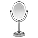 Conair Oval Shaped LED Double-Sided Lighted Makeup Mirror; 1x/10x magnification; Polished Nickel Finish