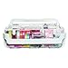 Deflecto Caddy Organizer, Stackable with Three Compartments, White and Clear (29003CR)