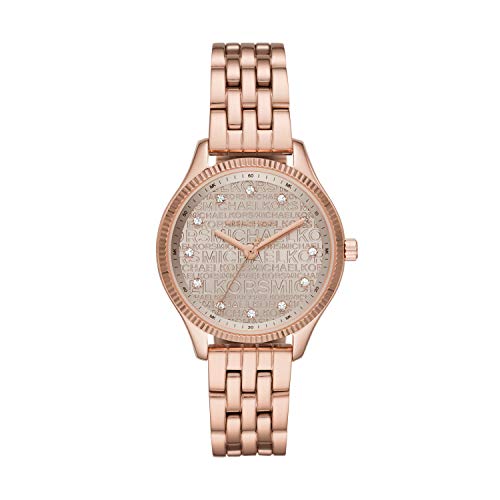 Michael Kors Women's Quartz Watch with Stainless Steel Strap, Rose Gold