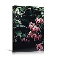 Canvas Wall Art Pink Fields Bohemian Colorful Floral Group Multicolor Photography - 12x18 inches