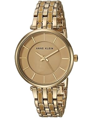 Women's Quartz Metal and Alloy Dress Watch, Color:Gold-Toned (Model: AK/3010TNGB)