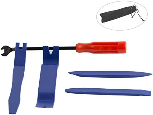 SMTFCO Auto Trim Removal Tool Kit, Auto Fastener and Molding Car Tool Set ( 5 PCS)