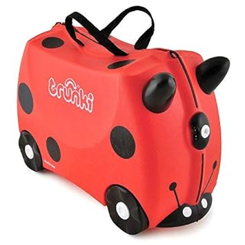 Trunki Harley Ladybird, Red (Buy 1 Suitcase Get 1 Saddle Bag Free)
