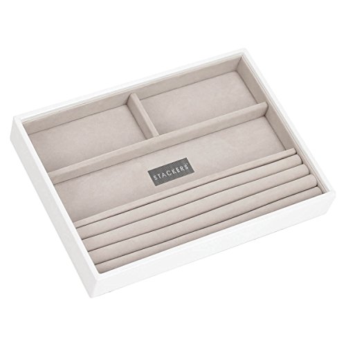 StackersStackers White Classic Medium Jewellery Box Ring/Bracelets Layer
