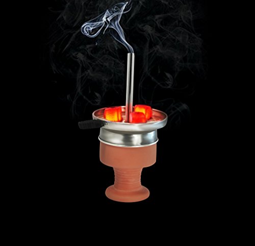 Hookah Charcoal Holder Kitosun Chimney Pot for Smoking Shisha Hookah Charcoal Burner Heat Management System Perfect with Ceramic Hookah Bowls - Thumbnail 4
