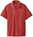 Dickies boys Short Sleeve Pique Polo, English Red, Medium 10-12