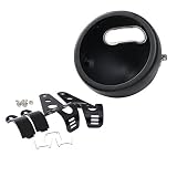 SKTYANTS 5 3/4" 5.75 Inch Headlights Housing Bucket for Harley Davidson Motorcycle Black Color
