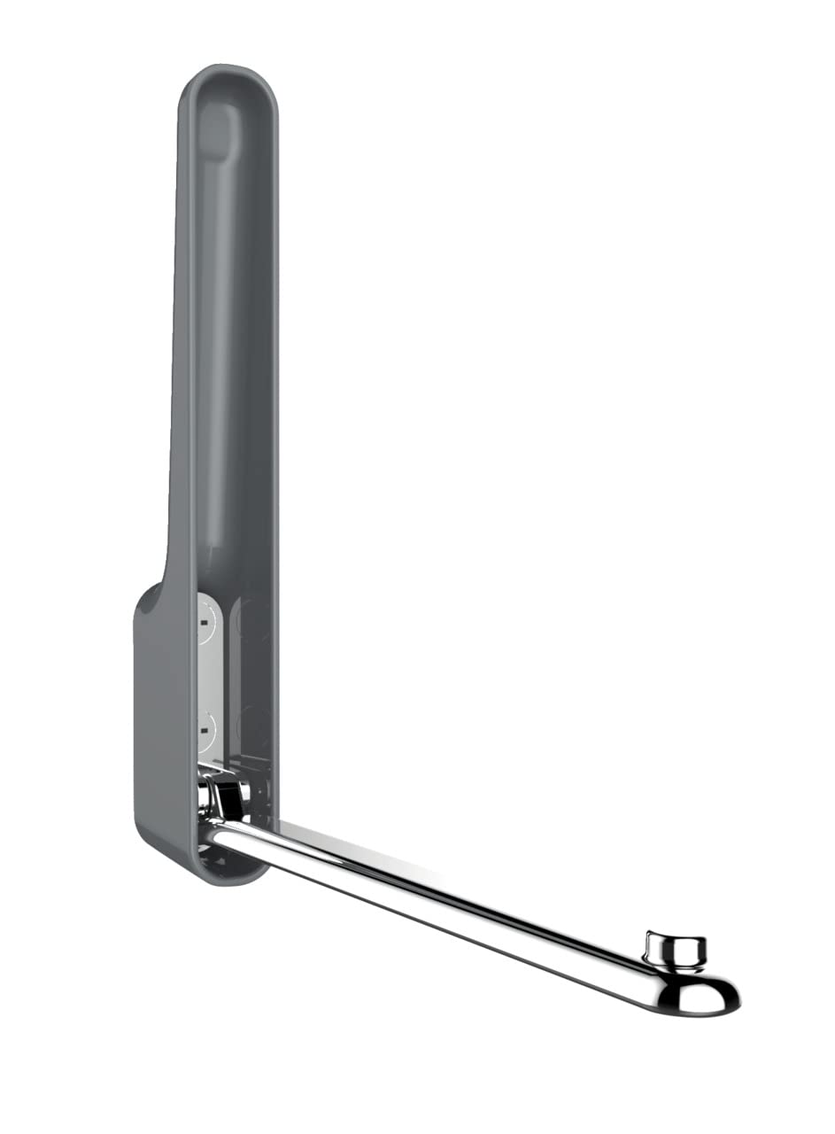 WENKO 50590100 Hook Dark Grey, 2.5 x 18 x 3.5 cm