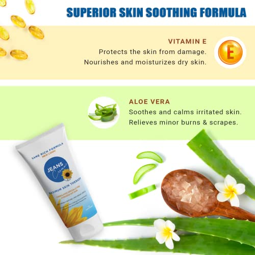 Jeans Maximum Skin Therapy Cream with Aloe & Vitamin E. Moisturizing Cream for Dry & Sensitive