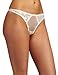 Carnival Womens Satin Lace Thong Panty