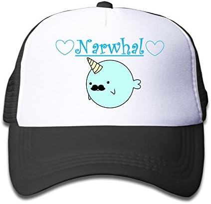 Cartoon Cute Narwhals Cute Kids Snapback Hat Adjustable Mesh Snapbacks Cap