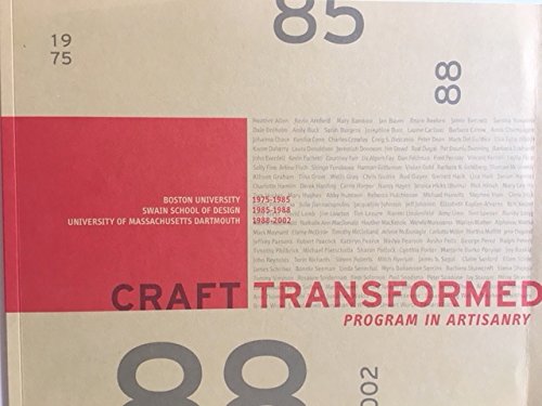 CRAFT TRANSFORMED: Program in Artisanry, Boston University, 1975-1985