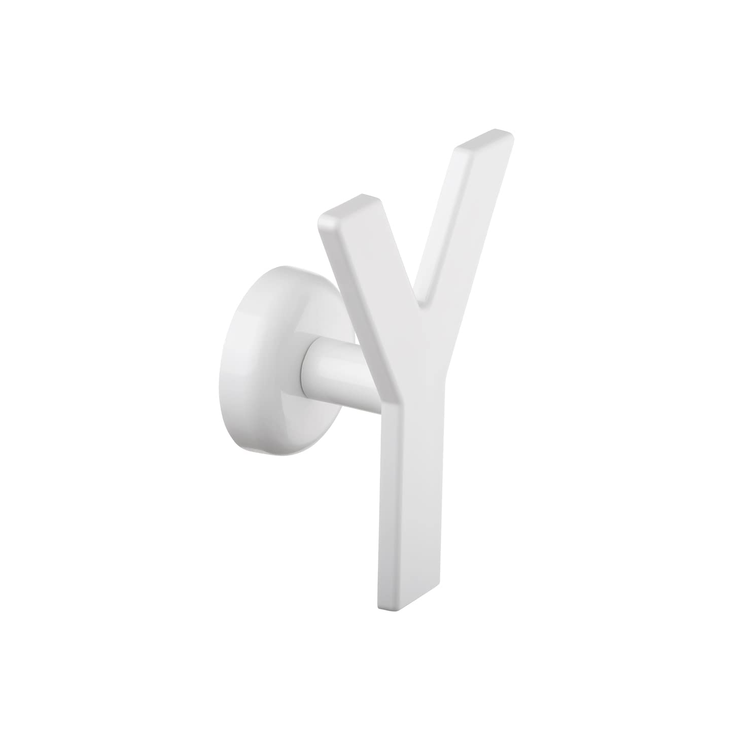 Handy Minimal Magnetico - Magnetic Design Hanger, White, 100% Made in Italy - Hanger with Magnet, Ideal for Bathroom and Kitchen - Yes