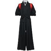 Japanese Samurai Hakama Uniform Traditional Aikido Kendo Martial Arts Anime Costume