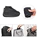 CHUHUAYUAN Waterproof Silicone Shoe Covers, Reusable Foldable Not-Slip Rain Shoe Covers with Zipper,Shoe Protectors Overshoes Rain Galoshes for Kids,Men and Women(1 Pair)