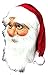 Santa Claus Latex Mask - Realistic Full Face Latex Mask with White Beard, Red Cap Fancy Costume Masquerade for Halloween Christmas Party New Years Holiday