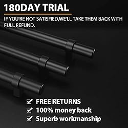 POWPULL 10Pack 3in Black Cabinet Pulls Matte Black
