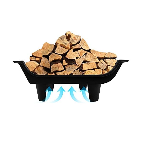 Amagabeli Kamin Feuerrost Brennholz Holzhalter Gusseisen Holz Kohle