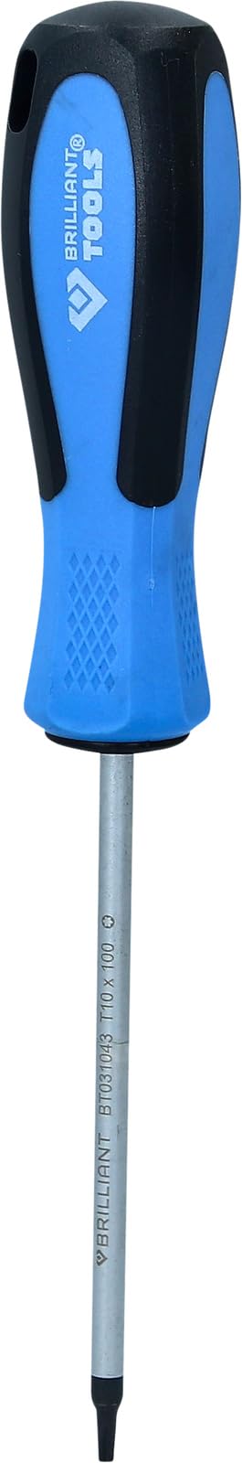 BRILLIANT TOOLS BT031043 Torx Screwdriver T10 x 100 mm [Powered by KS Tools]