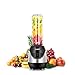 Comfee 250W Personal Blender with 2 x 20 Oz BPA Free Tritan Sport Bottle and 2 BPA Free Travel Lid. Mini Portable Smoothie maker for smoothies, Shakes, Baby Food, Healthy Drinks (Black)
