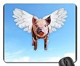 Mouse Pad - Pigs Fly Funny Hog Piggy Wings Pork