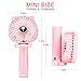 TriPole Mini Handheld Fan 2600mAh Battery Operated Fan 3 Speed Adjustable USB Rechargeable Small Portable Personal Fan Foldable Stroller Desk Table Fan for Kids Girls Woman Home Office Outdoor Travel