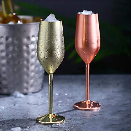 Rotweingläser, Edelstahl, unzerbrechlich, Cocktailglas, unzerbrechlich, Kelch, Saft, Getränk für Party, Bar (Champagner… – Bild 4