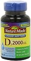Nature Made, Vitamin D3 2,000 I.U. Liquid Softgels, 250-Count (Pack of 3)