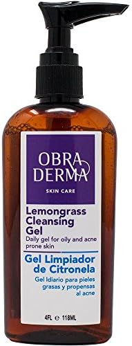 Lemon Grass Cleansing Gel with AHA and BHA – 4 oz – Daily face cleanser gel for oily and acne prone skin – Gel Limpiador de Citronela - Gel idiario para pieles grasas y propensas al acne
