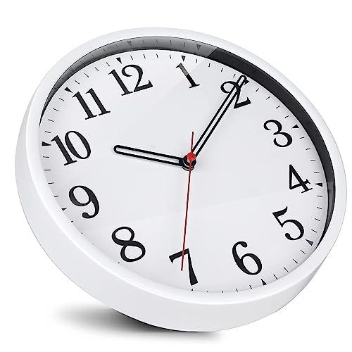 Rulart Wall Clock Modern 9 Inch Battery Operated Wall Clocks - Silent ...