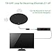 Elecwave EA03 HDTV Antenna, HDTV Antenna 70 Miles Range Indoor Amplified Antenna with High Performance,10 ft Coaxial Cable, Black