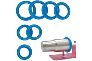 SECOPIN Tumbler Shields for Epoxy Rims Tumbler Turner Machine Accessories Silicone Insert for Epoxy Tumbler 7 Sizes